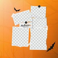 Halloween-Fotopapier-Rahmendesign vektor