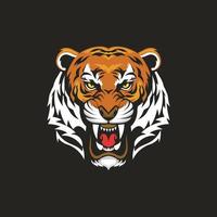 kreatives logo der tigertierillustration vektor