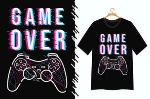 Spieltypografie-T-Shirt-Design vektor