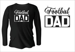 Fußball-Vater-T-Shirt-Design mit Vektor