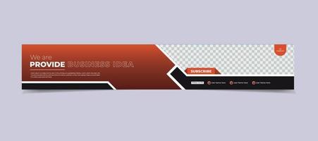 Kanalbanner-Vorlagendesign vektor