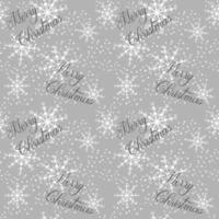 Frohe Weihnachten Winter Neujahr Muster mit Schneeflocken und Inschrift. vektor