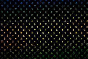 mörkblå, gul vektoromslag med symboler för spel. vektor
