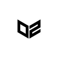 dz brev logotyp design med vit bakgrund i illustratör. vektor logotyp, kalligrafi mönster för logotyp, affisch, inbjudan, etc.