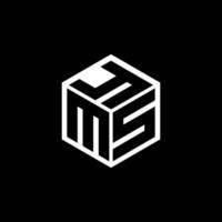 msy-Buchstaben-Logo-Design mit schwarzem Hintergrund in Illustrator, Würfel-Logo, Vektor-Logo, moderner Alphabet-Schriftart-Überlappungsstil. Kalligraphie-Designs für Logo, Poster, Einladung usw. vektor
