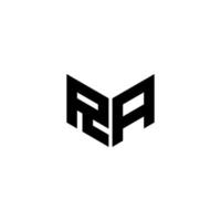 ra-Brief-Logo-Design mit weißem Hintergrund in Illustrator. Vektorlogo, Kalligrafie-Designs für Logo, Poster, Einladung usw. vektor