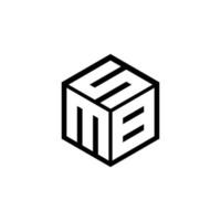 mbs-Buchstaben-Logo-Design mit weißem Hintergrund in Illustrator, Vektor-Logo moderner Alphabet-Schriftart-Überlappungsstil. Kalligraphie-Designs für Logo, Poster, Einladung usw. vektor