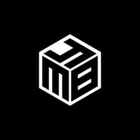 mby-Buchstaben-Logo-Design mit schwarzem Hintergrund in Illustrator, Würfel-Logo, Vektor-Logo, moderner Alphabet-Schriftart-Überlappungsstil. Kalligraphie-Designs für Logo, Poster, Einladung usw. vektor