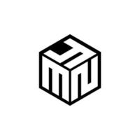 mny-Buchstaben-Logo-Design mit schwarzem Hintergrund in Illustrator, Vektor-Logo moderner Alphabet-Schriftart-Überlappungsstil. Kalligraphie-Designs für Logo, Poster, Einladung usw. vektor
