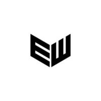 ew brev logotyp design med vit bakgrund i illustratör. vektor logotyp, kalligrafi mönster för logotyp, affisch, inbjudan, etc.