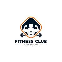 Fitness-Logo-Design-Vorlage Gesundheits- oder Fitness-Vektor-Bild vektor