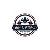 Fitness-Logo-Design-Vorlage Gesundheits- oder Fitness-Vektor-Bild vektor