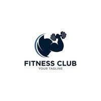 Fitness-Logo-Design-Vorlage Gesundheits- oder Fitness-Vektor-Bild vektor