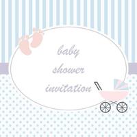 baby shower kortmall vektor