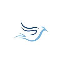 abstraktes Vogel-Logo-Konzeptdesign vektor