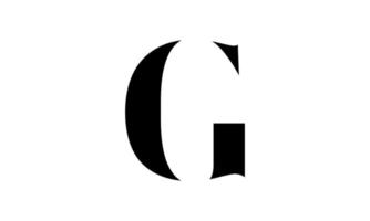 Buchstabe g-Logo-Design. Logo-Design mit anfänglichem g-Buchstaben. g-Logo-Vektor-Icon-Design. g einfache Logo-Design-freie Vektorvorlage. vektor