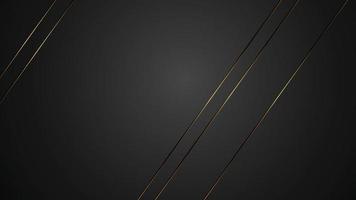 lyx svart bakgrund baner vektor illustration med guld remsa konst deco linje för baner