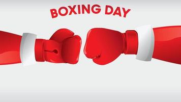 boxning dag vektor illustration.typografi kombinerad i en form av boxning handskar
