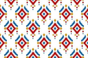 tyg ikat mönster konst. geometrisk etnisk sömlös mönster traditionell. amerikansk, mexikansk stil. vektor