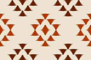 Stoff-Ikat-Musterkunst. geometrisches ethnisches nahtloses muster traditionell. amerikanischer, mexikanischer Stil. vektor