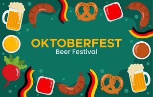 oktoberfest festlichkeit hintergrund vektor