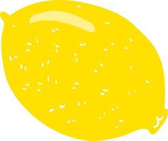 platt Färg illustration av citron- vektor