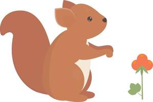 Eichhörnchen-Junge-Vektor-Illustration vektor