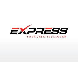 schneller Expressversand-Logo-Vektor. einfaches Express-Logo-Template-Design vektor