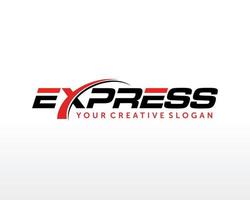 schneller Expressversand-Logo-Vektor. einfaches Express-Logo-Template-Design vektor