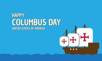 Columbus Day Hintergrunddesign. Vektor-Illustration. vektor