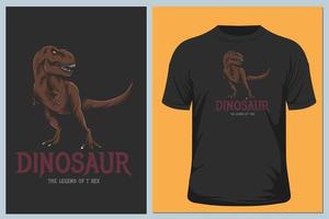Dinosaurier-T-Shirt-Vektor vektor