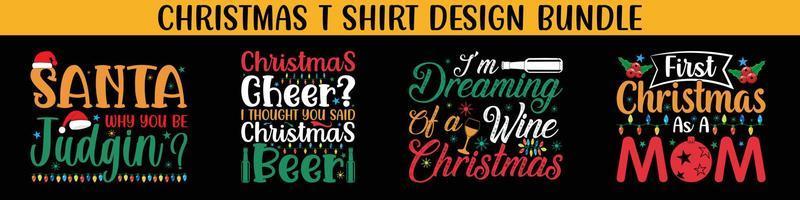 beste weihnachtsschriftzug-typografie-design-sets, weihnachtstypografie-set. Frohes Weihnachtsgeschenk. Weihnachtswaren-Designs. T-Shirt-Designs für hässliche Pullover X Mas Party. vektor