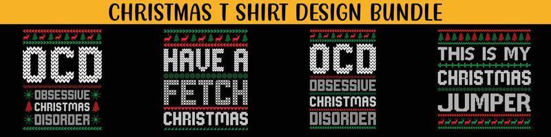 beste weihnachtsschriftzug-typografie-design-sets, weihnachtstypografie-set. Frohes Weihnachtsgeschenk. Weihnachtswaren-Designs. T-Shirt-Designs für hässliche Pullover X Mas Party. vektor