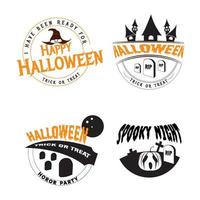 Vektor-Illustration Logo-Halloween-Party vektor