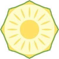 Ananas-Symbol, flache Abbildung vektor