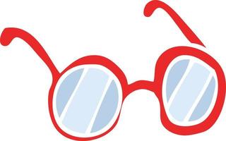 Cartoon-Brille in flacher Farbe vektor