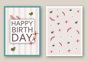 Free Happy Birthday Card Vektor