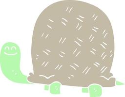 platt Färg illustration av sköldpadda vektor