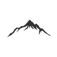 Berge Logo Vorlage Vektor auf weißem Hintergrund