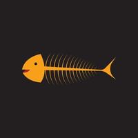 Fishbone-Logo-Hintergrund vektor