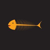fiskben logotyp bakgrund vektor