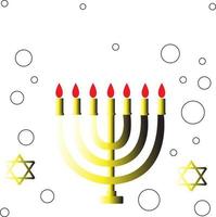 Lycklig hanukkah. vektor illustration.