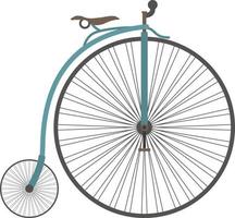 retro-fahrrad, flache illustration vektor