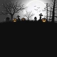 halloween natt bakgrund vektor