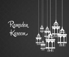 ramadan kareem grußkartenhintergrund vektor