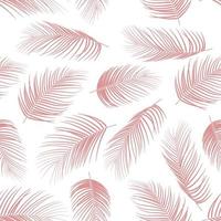 tropischer nahtloser blumenmusterhintergrund mit palmblättern. vektor