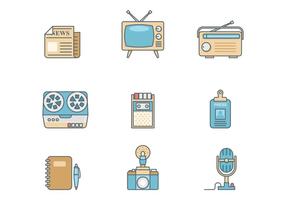 Gratis Retro Journalist Vector