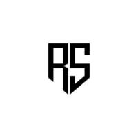 rs-Buchstaben-Logo-Design mit weißem Hintergrund im Illustrator. Vektorlogo, Kalligrafie-Designs für Logo, Poster, Einladung usw. vektor