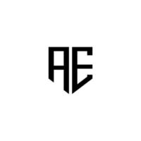 ae-Buchstaben-Logo-Design mit weißem Hintergrund in Illustrator. Vektorlogo, Kalligrafie-Designs für Logo, Poster, Einladung usw. vektor