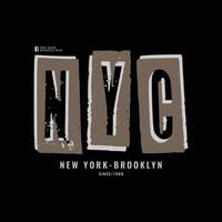 ny york urban stad t-shirt och kläder design vektor